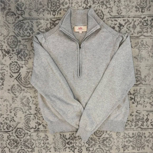 Kilte Los Angeles Gray Half-Zip Women's Sweater - Picture 3 of 9